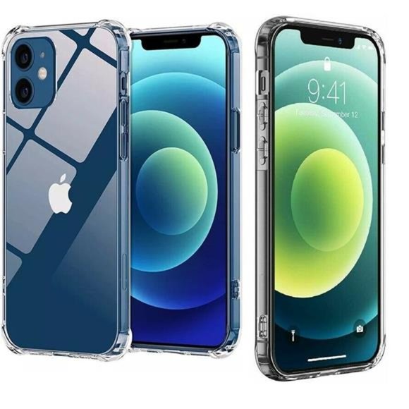 Apple iPhone 12  Mini Shockproof Clear Case - Picture 1 of 9